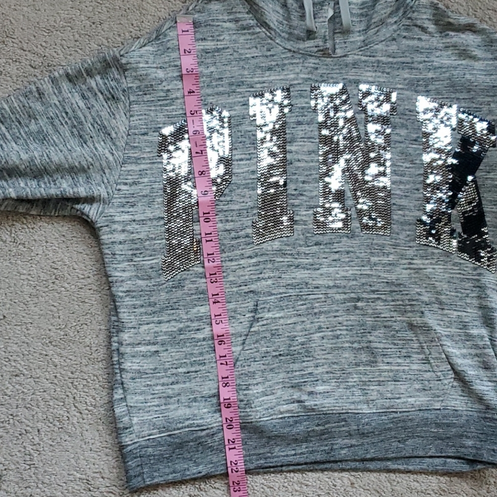 Pink by Victoria Secret Sequined Hoodie - Picture 6 of 7